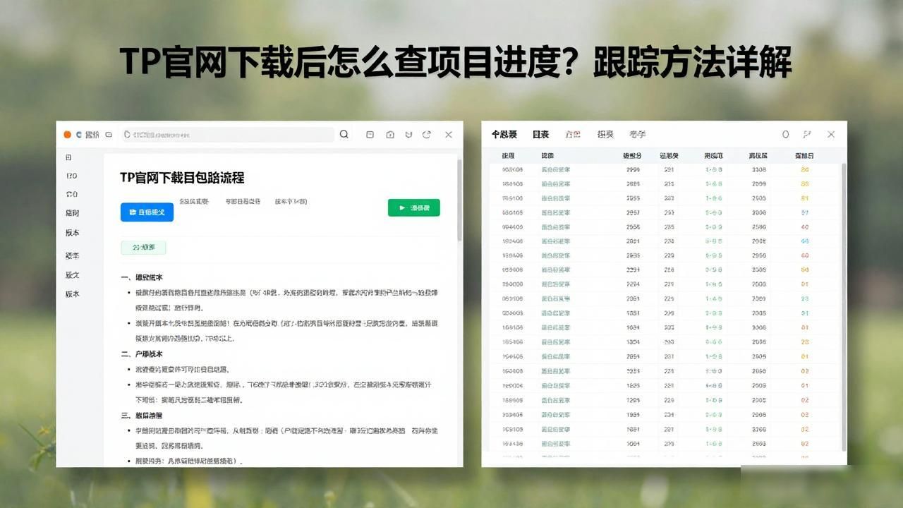 TP官网下载后怎么查项目进度？跟踪方法详解