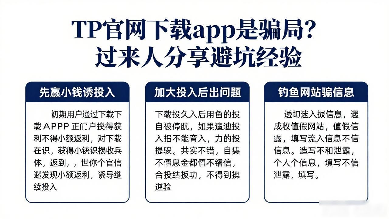 TP官网下载app是骗局？过来人分享避坑经验