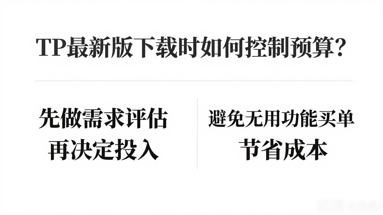 TP最新版下载时如何控制预算？