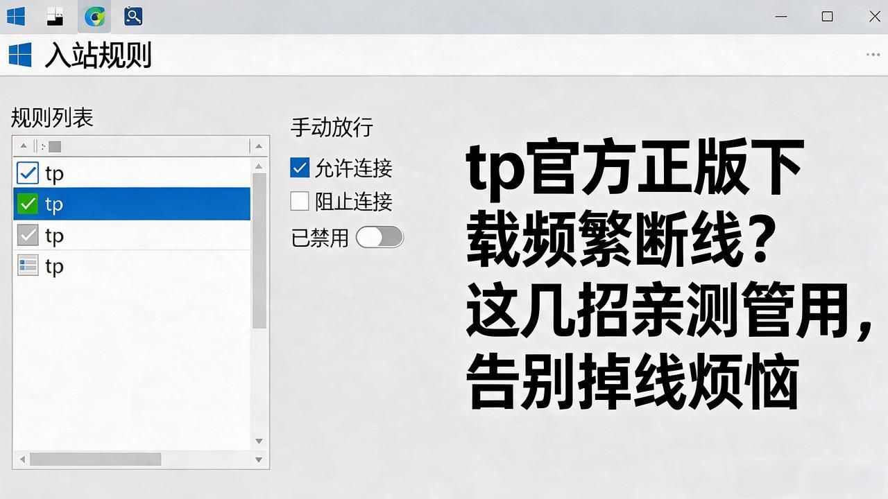 tp官方正版下载频繁断线？这几招亲测管用，告别掉线烦恼