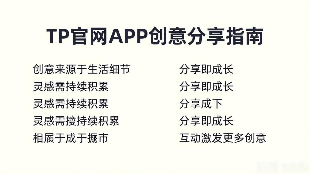 分享创意脱颖而出_优化细节提升曝光率_如何在TP官方网站下载APP中提高创意分享