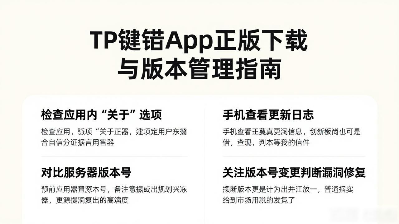 TP钱包App正版下载与版本管理指南