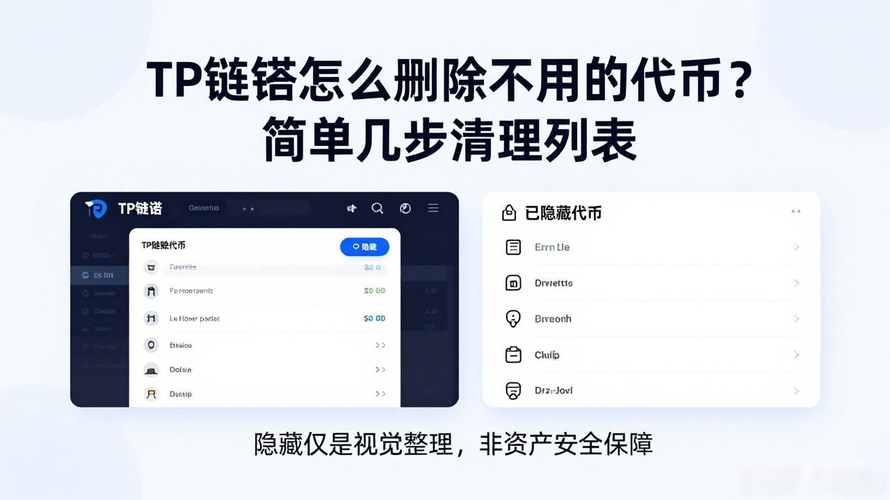 TP钱包怎么删除不用的代币？简单几步清理列表