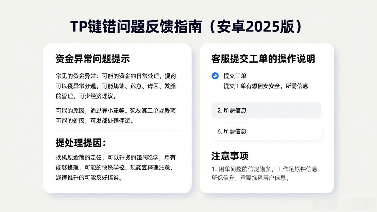 TP钱包问题反馈指南（安卓2025版）